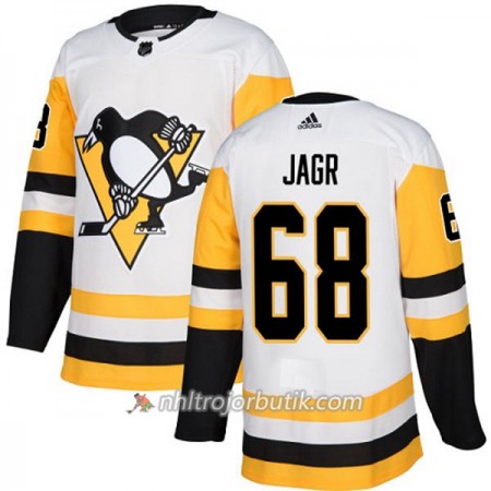 Dame Ishockey Pittsburgh Penguins Tröja Jaromir Jagr 68 Adidas 2017-2018 Vit Authentic